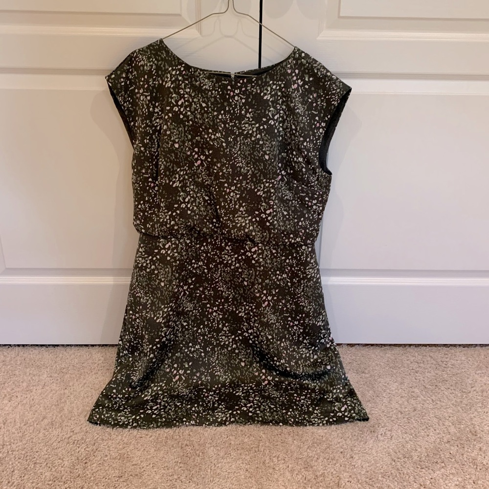 Banana Republic Green Floral Dress